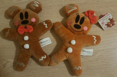 mickey and minnie gingerbread plush