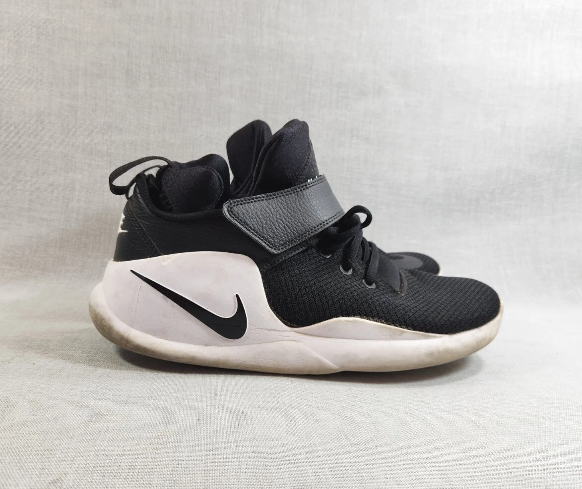 Nike Mens Kwazi Basketball Shoes Size 9.5 Black White Sneakers