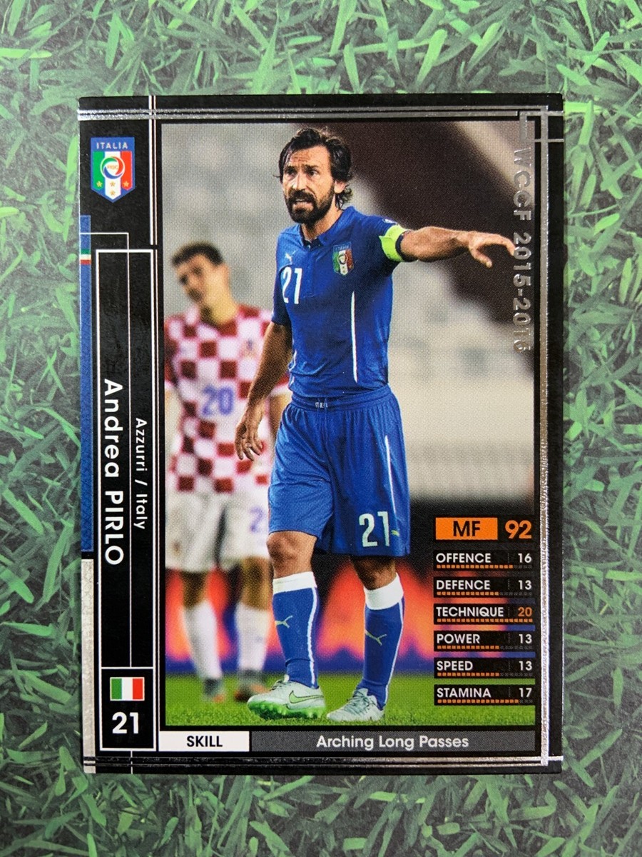 Panini WCCF 2015-16 Andrea Pirlo Azzurri Italy Football Soccer card Juventus