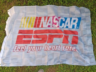 ESPN Nascar Banner Feel Your Heart Race 50 in x 32 in