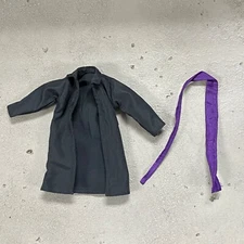 PB-LTC-LUF: 1/12 Black Wired Coat & Purple Wired Sash for One Piece SHF Luffy