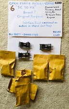 HOBBY MOTORS (6) OPEN FRAME-Vintage-MODEL RAILROAD MOTORS?NEW-1 to Repair (6280)