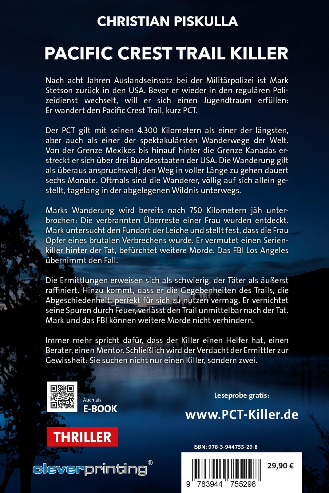 Thumbnail - Pacific Crest Trail Killer | Christian Piskulla | Deutsch | Buch | 648