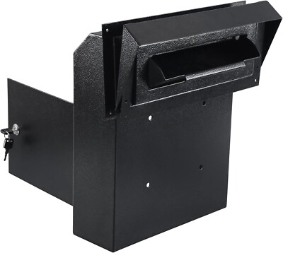 Xydled Door Drop Box for Mail, Heavy Duty Mail Boxes with Key Lock,15''X12''X6''