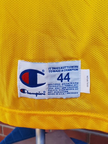 Maglia basket Eddie Jones #25 Los Angeles Lakers Yellow Champion 44 NBA usata in ottime condizioni - Foto 6 di 13