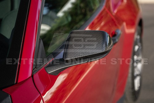 Cubiertas de espejo retrovisor superpuestas estilo fábrica GM de fibra de carbono seca para Ford Mustang de 15 unidades - Imagen 10 de 24