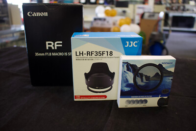 NEW Canon RF 35mm 35 f/ f1.8 Macro IS STM Lens NEW Extras