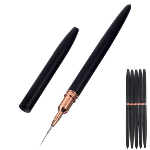 5 Pcs Nail Art Liner Pens Painting Brushes Drawing Oil Tools