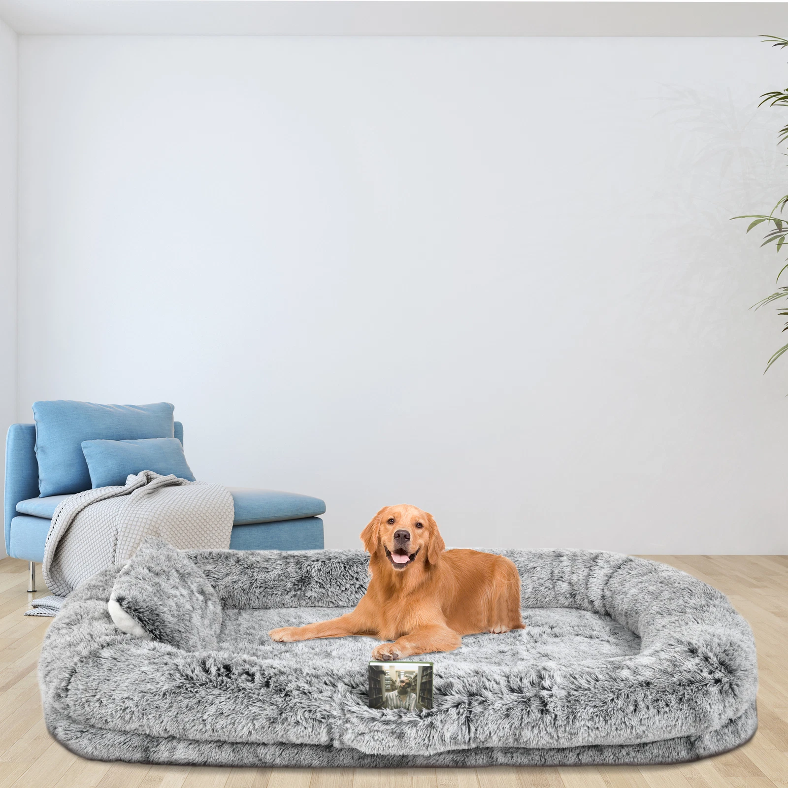 79"x43" Human Dog Bed Extra Large Memory Foam Dog Beds for Adults and Pets
Opens in a new window or