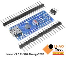 Mini USB CH340 Nano V3.0 3.0 Atmega328P ATmega328 Microcontroller MCU 5V 16MHz
