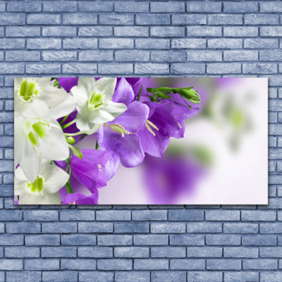 mpresson sur verre acrylque mage Tableau 140x70 Floral Fleur | eBay