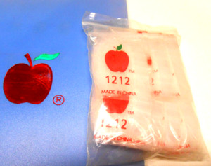 apple brand baggies zippitz bags 1/2"x1/2" 1212 size clear 1000ct SICK PRICE!