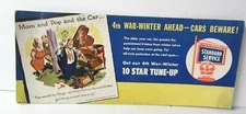 Vintage Standard Service Station Gas & Oil Ink Blotter 1944 -GL353