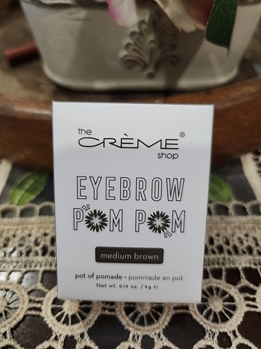 🆕The Creme Shop Eyebrow Pom Pom Pomade Long Lasting MEDIUM BROWN 0.14 oz.Sealed - Picture 3 of 5