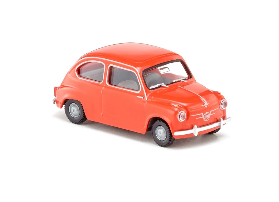 WIKING 0099 49 Seat 600 (fiat 600) ROSSA HO  1:87 - Immagine 4 di 4