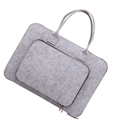 1Pc Portable Laptop Storage Bag Tablet Container Felt Business Hand Pouch - Bild 9 von 12