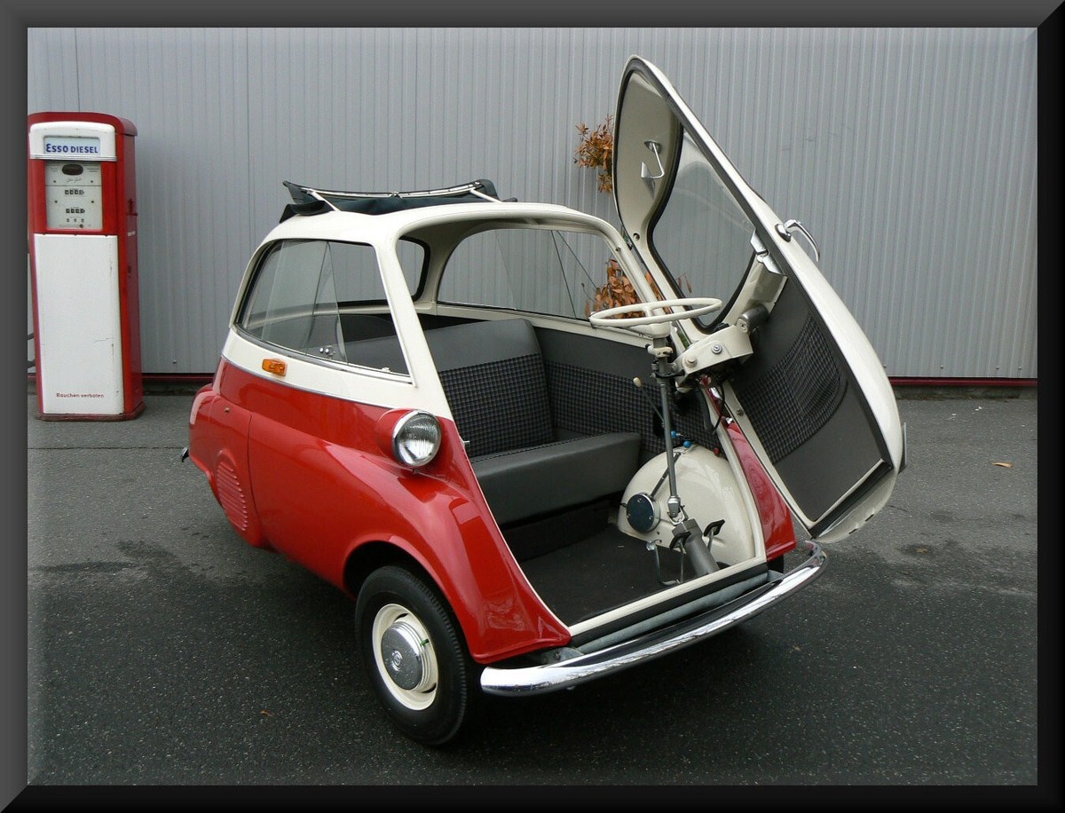 Bandai 588 BMW Isetta Miniature En Tôle - Boîte D'origine (PV211) - Japon