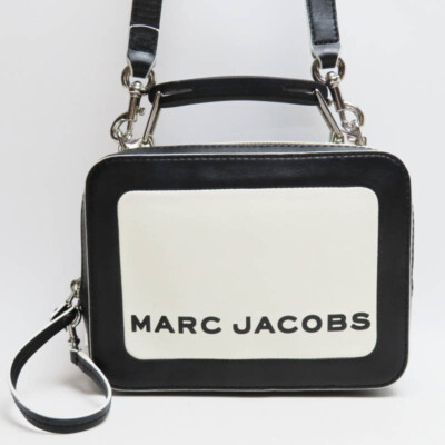 S05-k031 MARC JACOBS Logo Leather/Rubber Handle 2WAY - Main Image