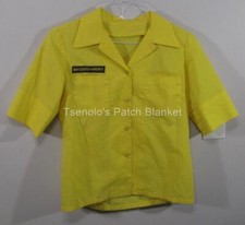 Cub Scout BSA Vintage Uniform Shirt Size Ladies Medium HS FREE SHIPPING 039