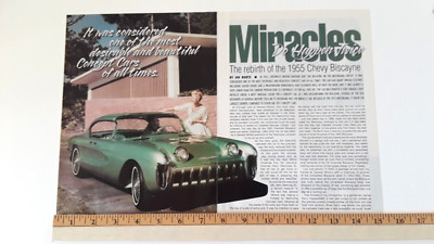 1955 CHEVROLET BISCAYNE MOTORAMA CONCEPT CAR ORIGINAL 2006 ARTICLE