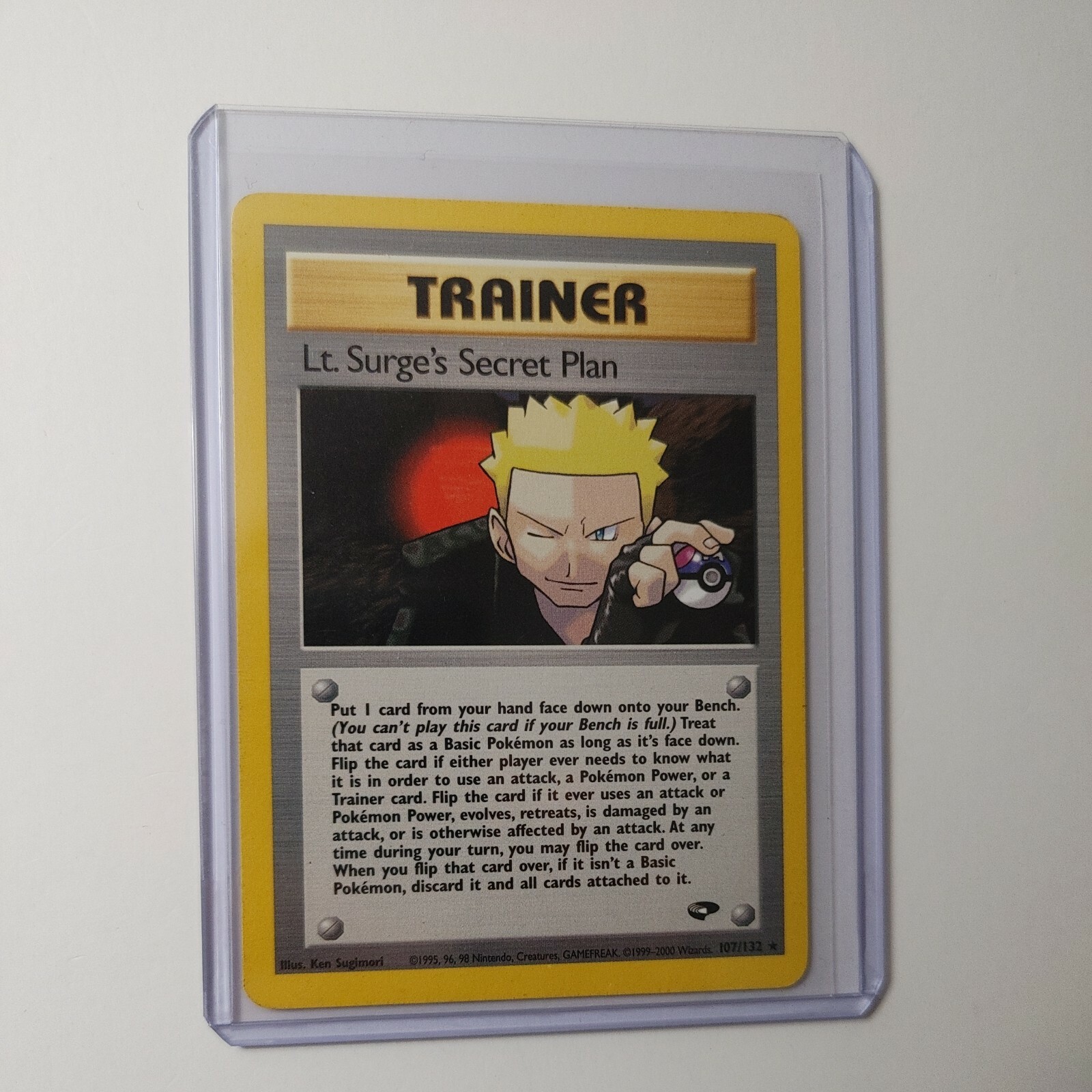 Lt. Surge's Secret Plan 107/132 Gym Challenge Pokémon Trainer Rare Near Mint