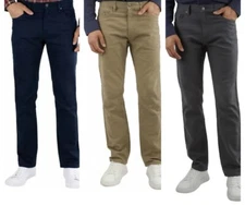 Jachs Men’s 5 Pocket Pant Straight Fit Stretch Fabric Great Gift NEW NWT