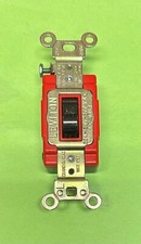 Leviton 1221-2 20A Toggle Single-Pole AC Switch 120/277V Spec Grade Brown