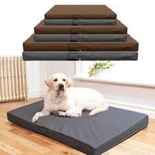L XL XXL Durable Leather Dog Bed Cage Crate Mattress Chew Resistant Waterproof