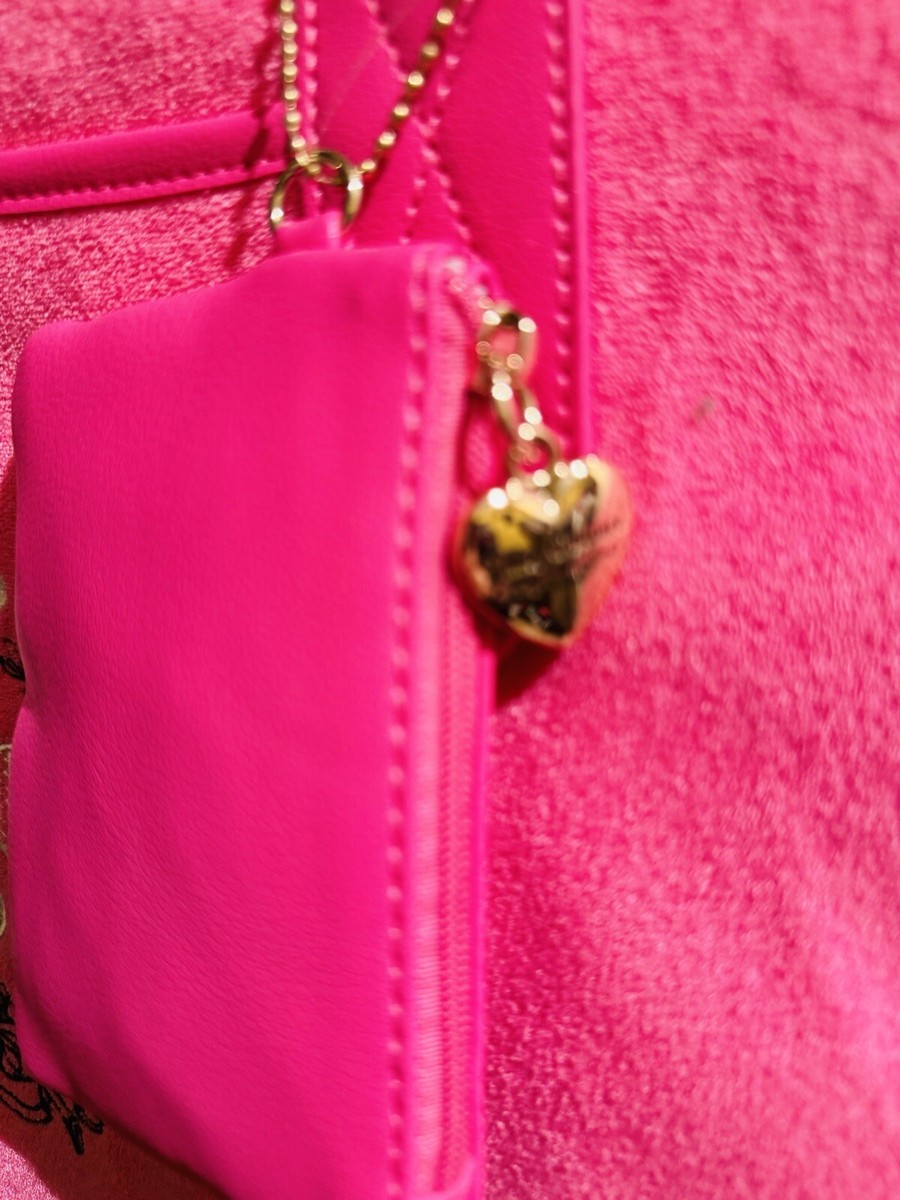 Juicy Couture Juicy Hot Pink Heritage Weekender Duffle New With
