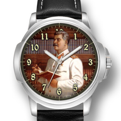 JOSEPH STALIN SOVIET UNION RUSSIA GENTS WRIST WATCH BIRTHDAY GIFT