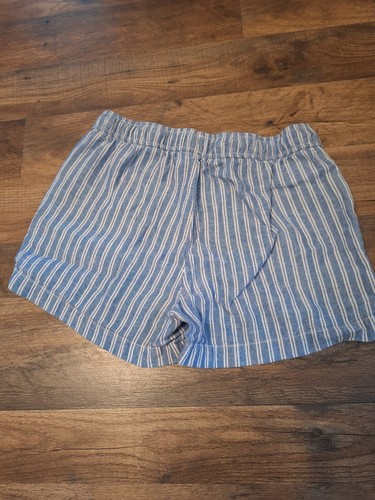 Old Navy Kids Striped Linen Drawstring Pull-On Shorts Size 14-16 - Picture 5 of 6