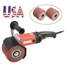 1400W Burnishing Polishing Machine 2 Wheel Polisher Brush Wheels Stainless USA