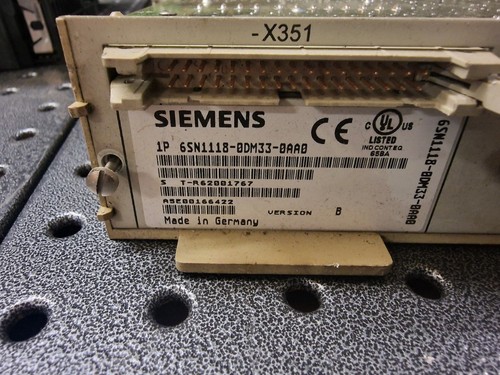 Siemens Simodrive 6SN1118-0DG21.0DM31.0DM33 Control Slot 6 Pack. - Picture 3 of 5