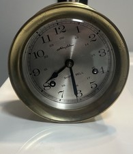 Vintage Brass Airguide Ships Bell Clock Not Working