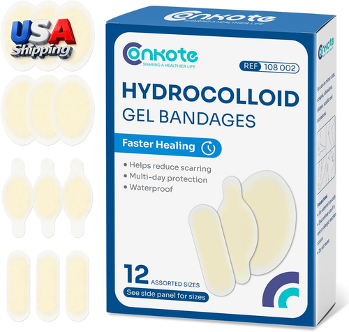 Hydrocolloid Bandages Blister Cushion Bandages, FSA or HSA 12PCS Sterile Fater - Afbeelding 11 van 12