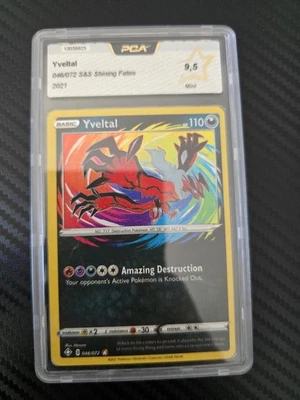 Carte Pokemon PCA 9.5 Yveltal 049/072 Shining Fates Anglais - Photo 1/2