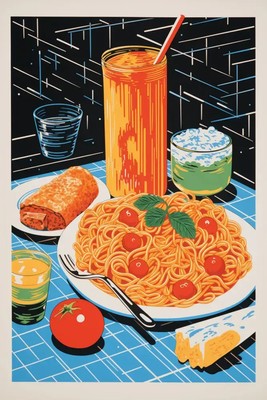 VE Pasta et al Klappkarte Motiv Pasta Peperonata 5 Ex. | VE mit 5 Klappkarten