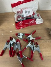 AKORD Strong Plastic Spring Clamps/Stall Clips Holder for Large Tarpaulin