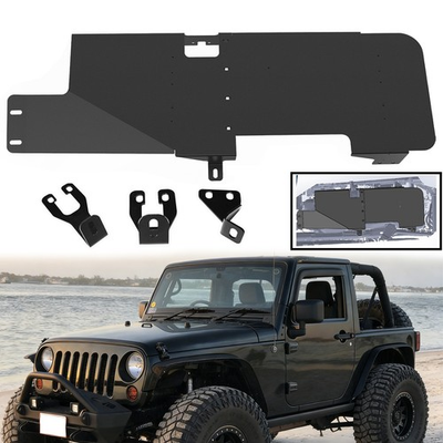 #ad #ad Gas Tank Fuel Tank Skid Plate For Jeep Wrangler JK 4WD 2 Door 2007 2018 Black $119.99