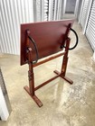 Vintage Walnut Drafting Table 35.5x28 Adjustable Height Tilting Top Brown — photo 2