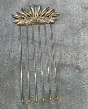 Vintage Goldtone Hair Comb EUC. 1950-1960 Made In Japan