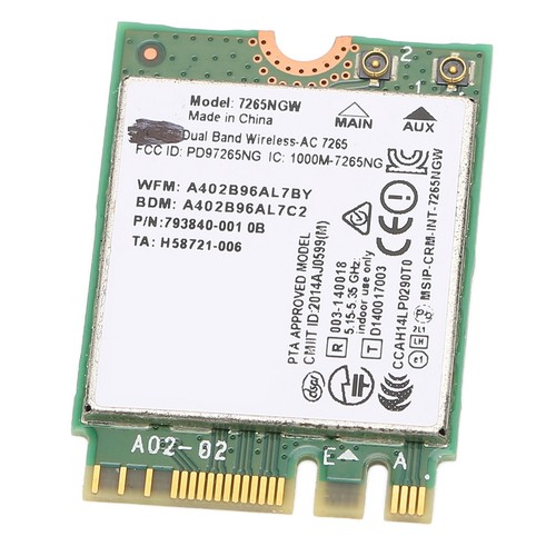 Laptop Wifi Card 1200Mbps High Speed 2.4G 5G Dual Band BT 4.2 AC NGFF Network FY - Afbeelding 13 van 23