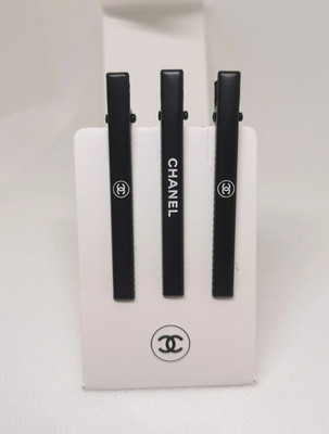 Chanel Logo Hair Clip Set Authentic Beauty Accessories Set of 3