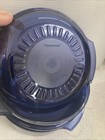 Vintage Tupperware TupperWave Navy Blue 7 Piece Microwave Stack Cooker Set New — photo 10