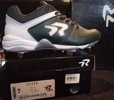 Ringor Flite Women's Softball Cleats Geen, Pitching Toe, Size 7