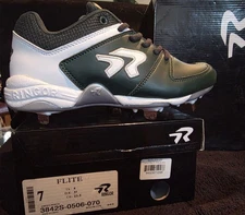 Ringor Flite Women's Softball Cleats Geen, Pitching Toe, Size 7