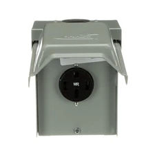 Weatherproof Temporary RV Outlet 50A 14-50R 120/240V Power Supply