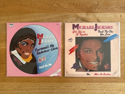 2x Michael Jackson 12'' Maxi Singles From Farewell My Summer Love RARE!