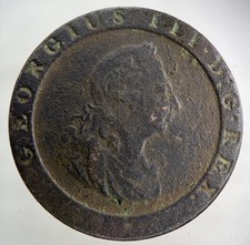 1797 George III 3rd Cartwheel One Penny Coin | Fine Collectable Grade