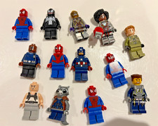 Authentic Lego Marvel Superheroes Minifigure Bulk Lot of 13 (#1)
